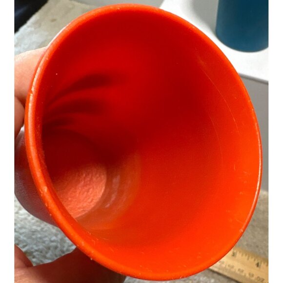 Tupperware Bell Tumbler Cups Sippy Cups Green Red Yellow Blue Set of 7 - Picture 3 of 8